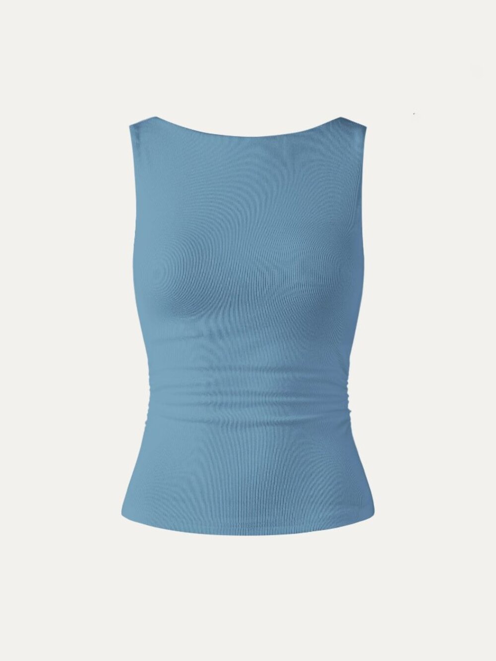 OGL Plantive® Elastic Open Back Bra Tank Dusk Blue Small #A6010 - Picture 2 of 14